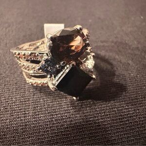 Love You, Mean It – Smokey Topaz Statement Ring ✨
